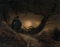 Friedrich, Caspar David - Two Men Contemplating The Moon